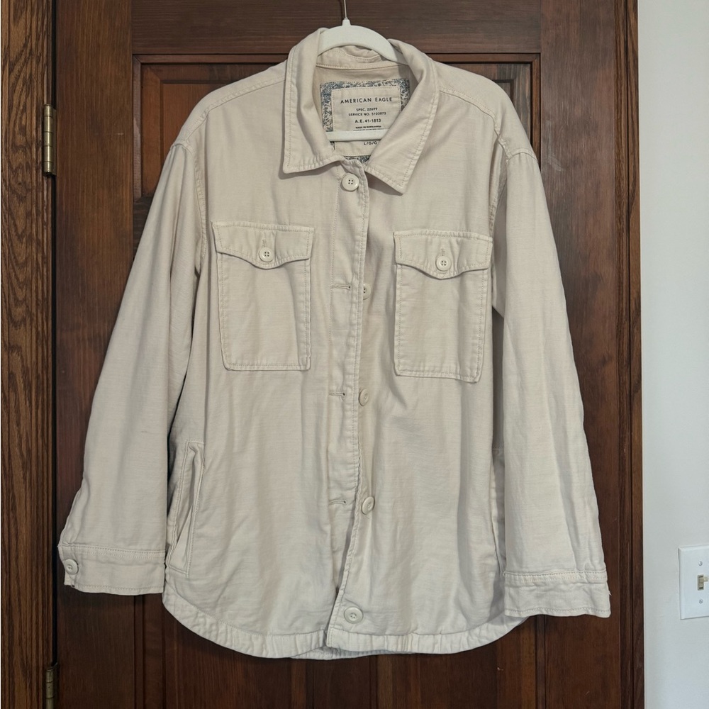 AE Off-White Oversized Utility Jacket